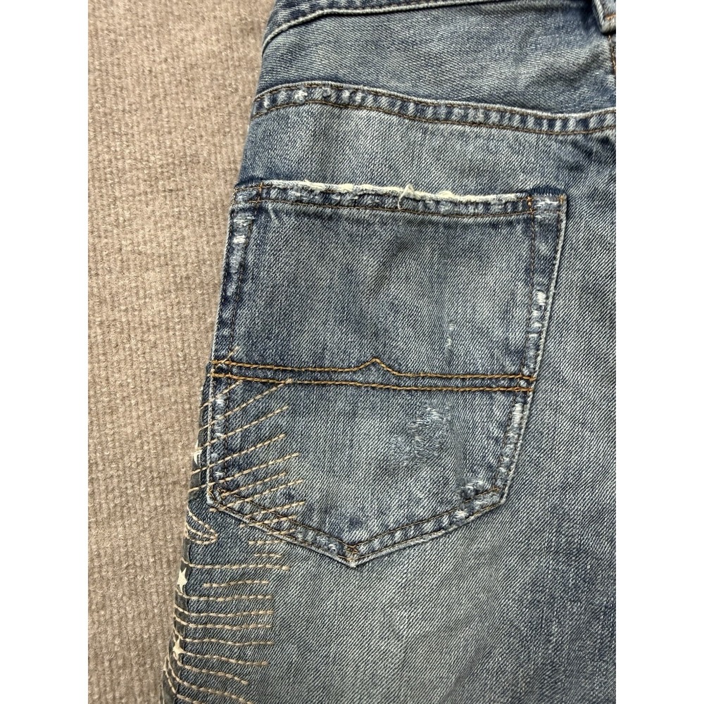 Denim & Supply Ralph Lauren Jeans 31x32 USA Flag Eagle Distressed Slim Vintage - Picture 15 of 16